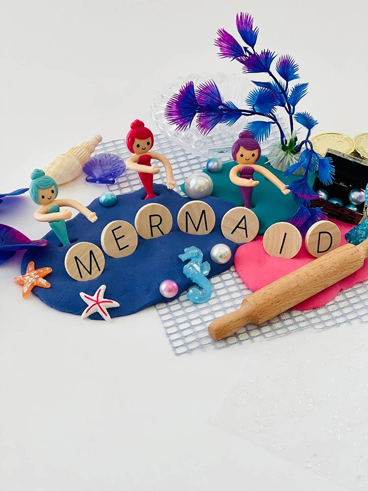 Mermaid Playdough Kit - Deluxe