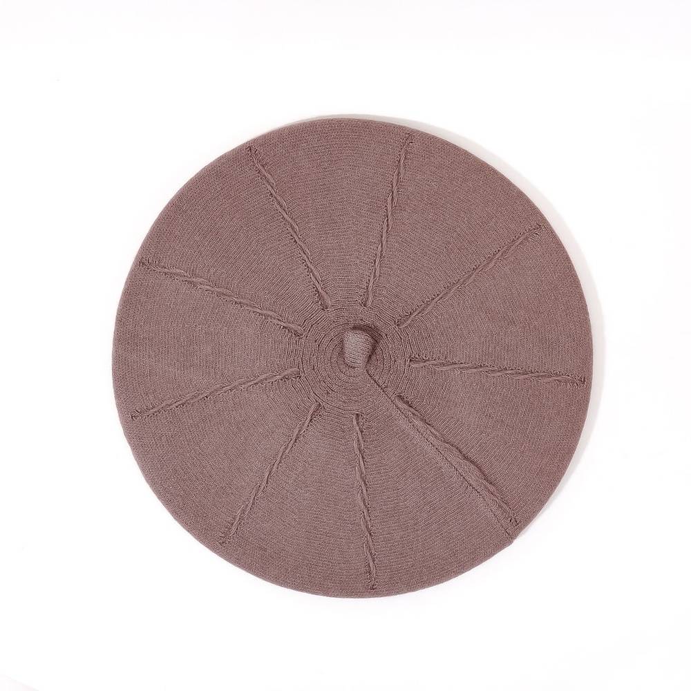 Chic Cashmere Blend Beret (Taupe)