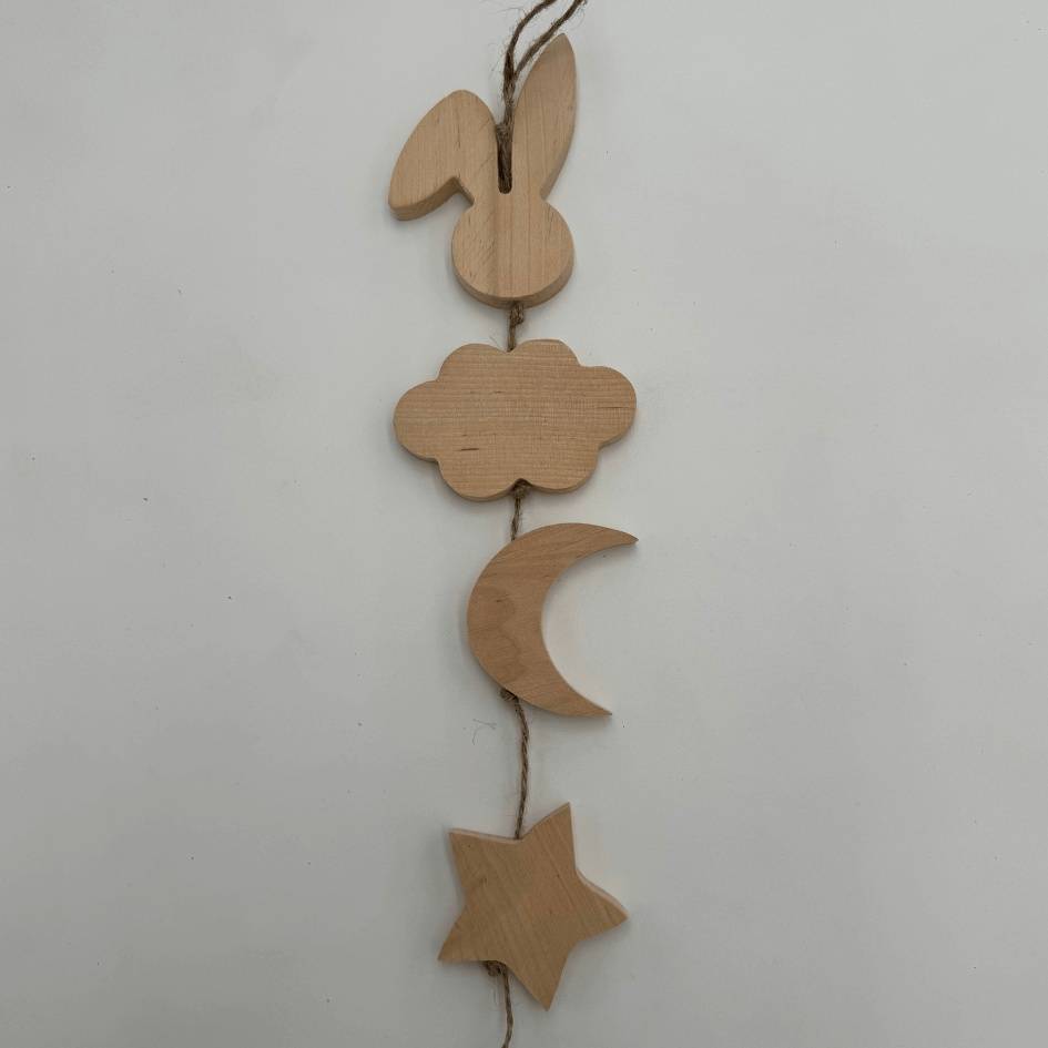 Wooden Hanging Toy - Enrichment Toy for Bunnies