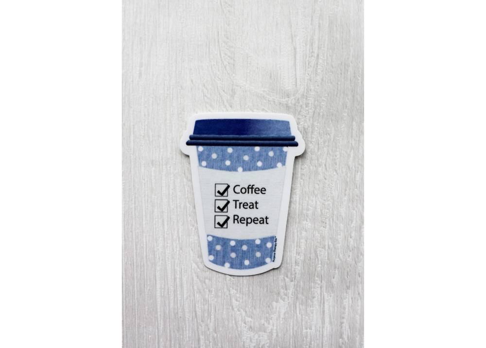 Coffee, Treat, Repeat Sticker