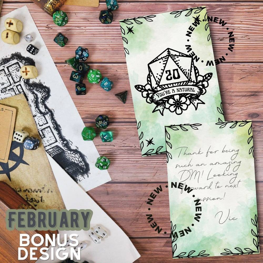 February Cards - D20