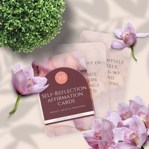 30 Pack Self-Reflection Affirmation Cards