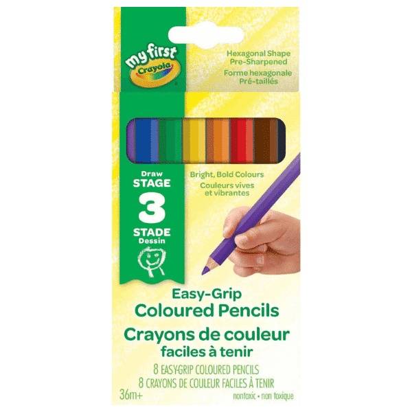 Easy grip coloured Pencils