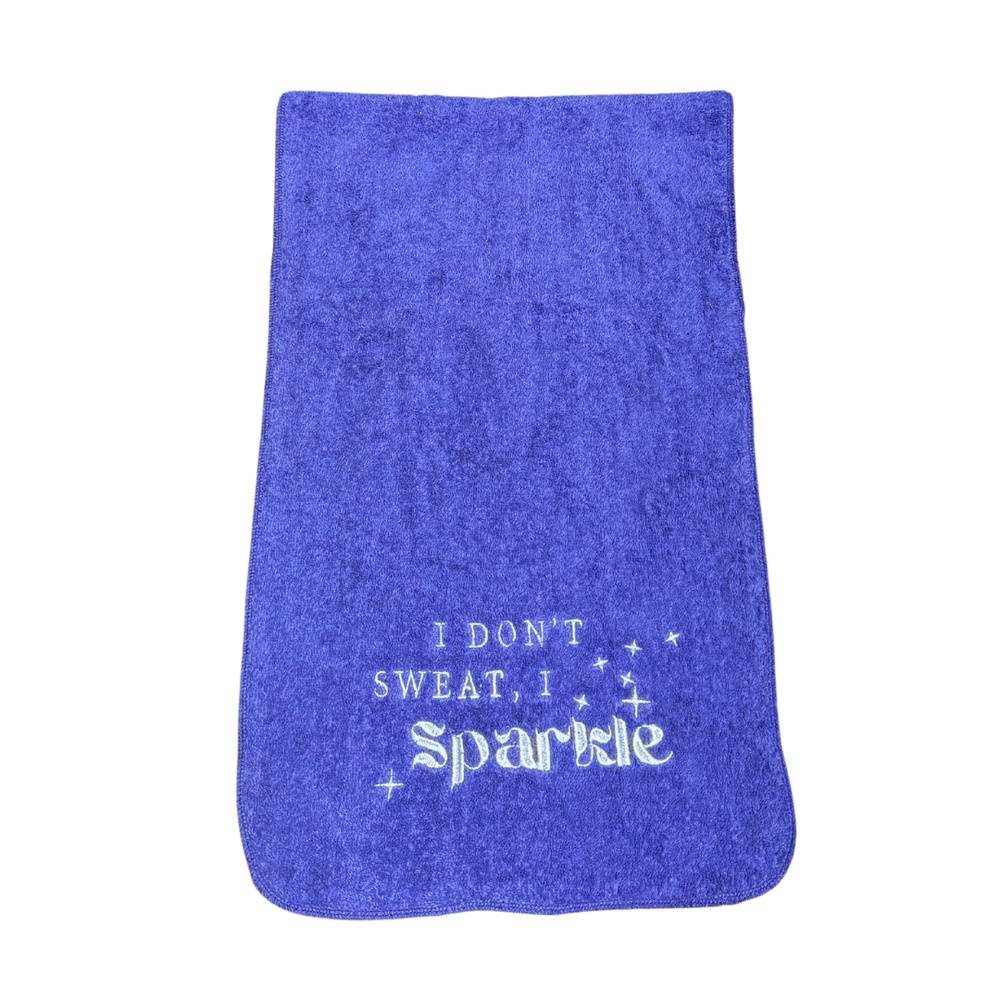 'I don't sweat, I sparkle' Gym Towel