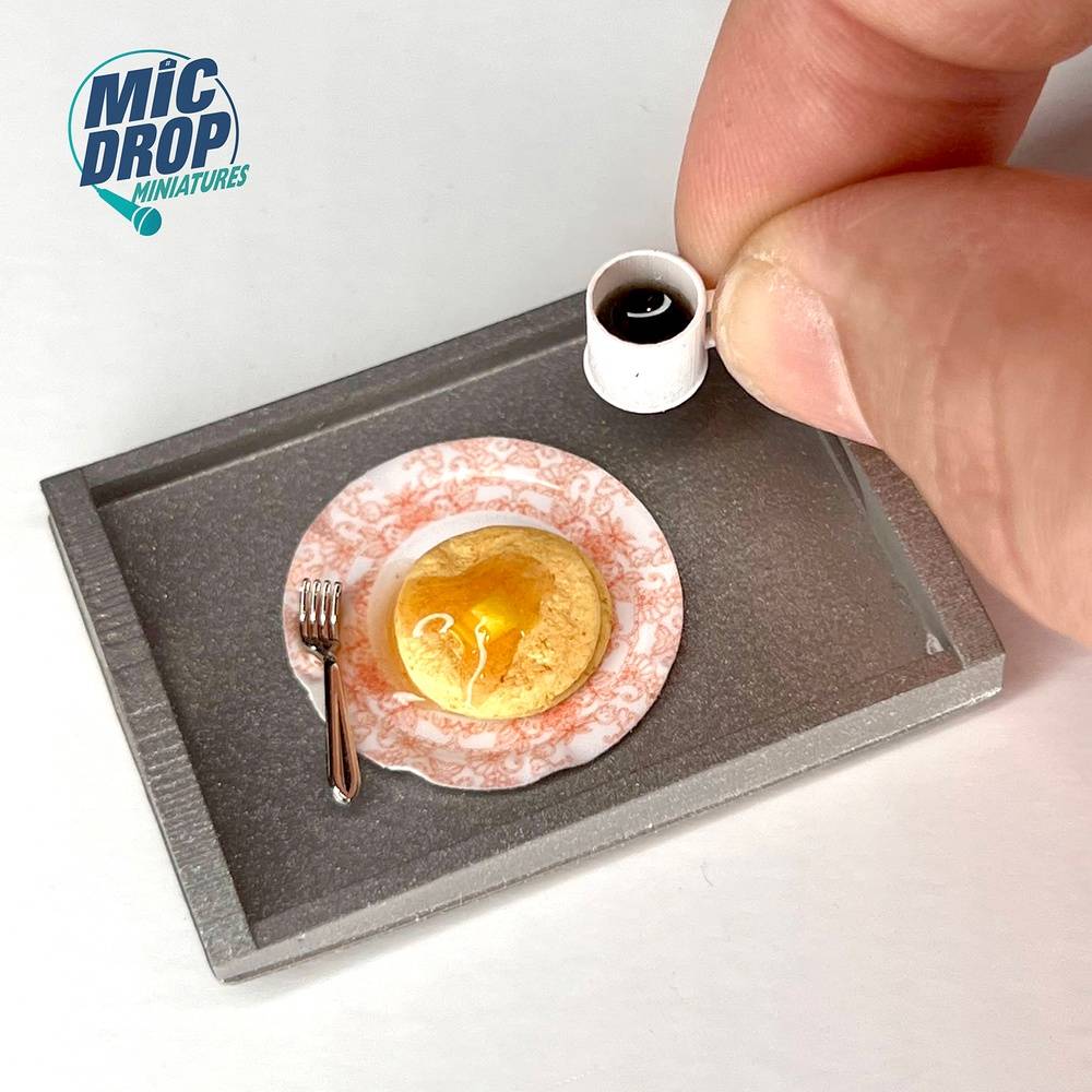 Breakfast in Bed Miniature; 1:12 scale