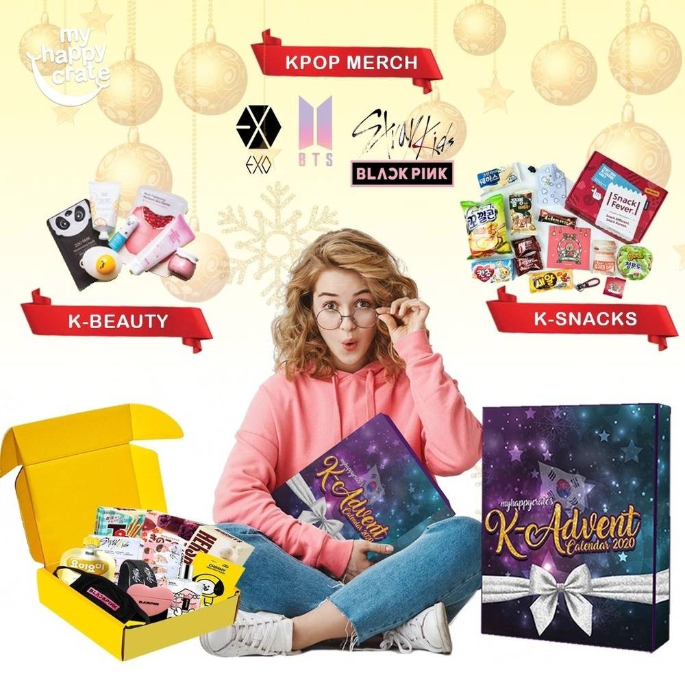 K-Advent Calendar & My Happy Crate Gift Set - BTS