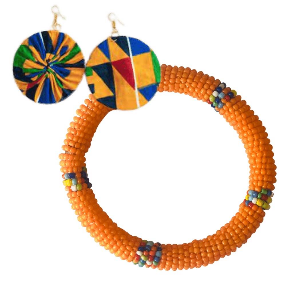 Kenyan jewelry set