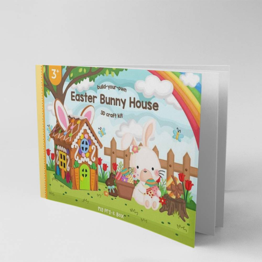 Build your own Easter Bunny House 3D Craft Kit