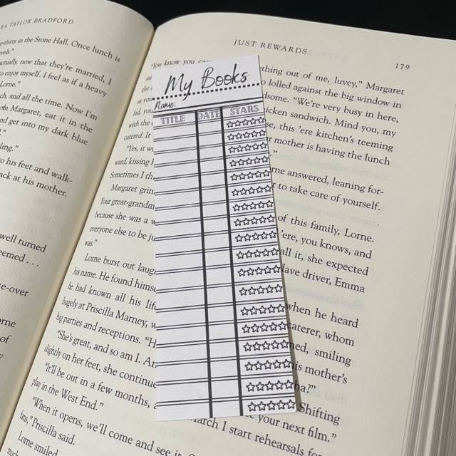 Book Review Book Tracker Bookmark