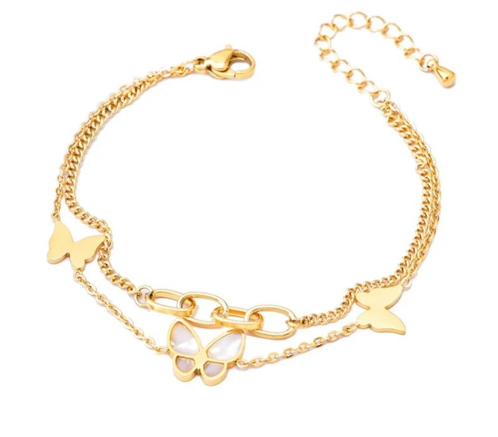 Limited Edition Jewels Box - 2 Piece Butterfly Necklace & Bracelet Set
