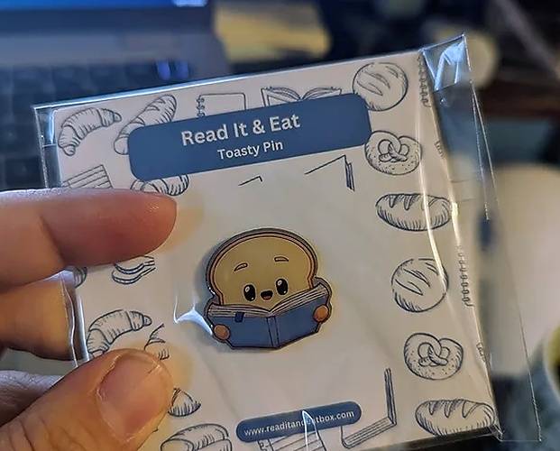 Toasty Reading Pin