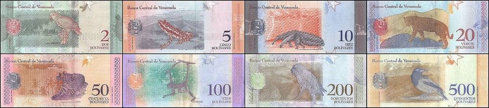 Venezuelan Bolivar Fuerte & Soberano Notes