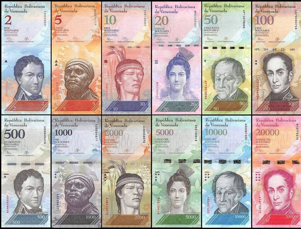 Venezuelan Bolivar Fuerte Notes