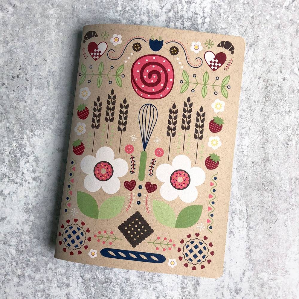 Fikabröd Swedish Folk Art Notebook
