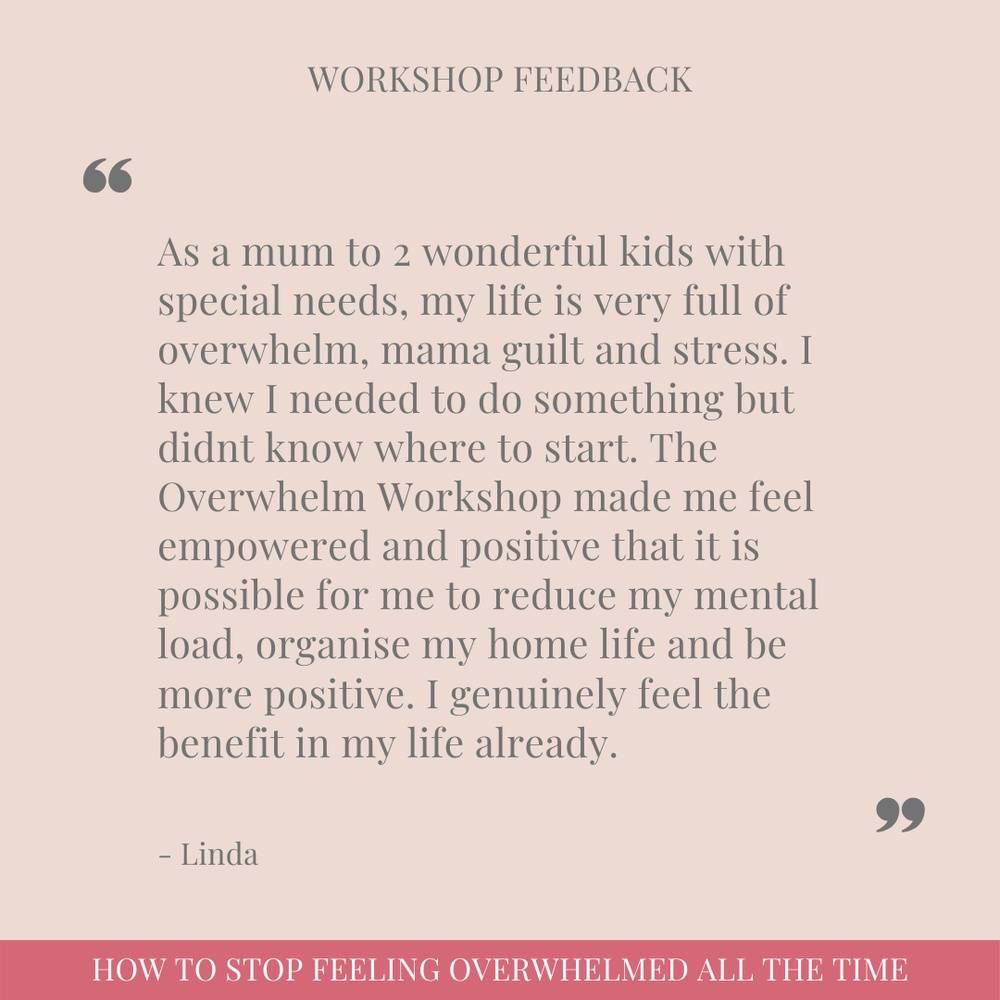 How To Stop Feeling Overwhelmed All The Time [on demand workshop]