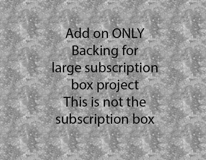 Subscription Box Main Project Backing