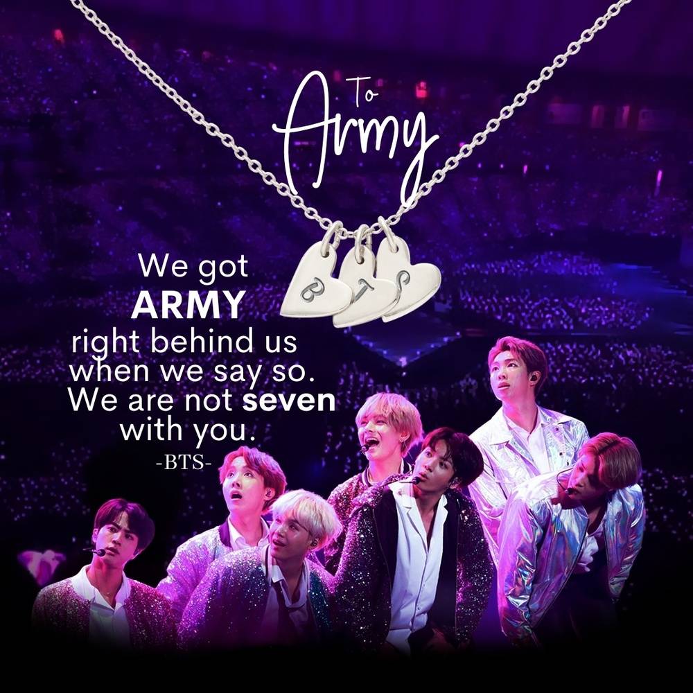 We are not seven with you Army Necklace
