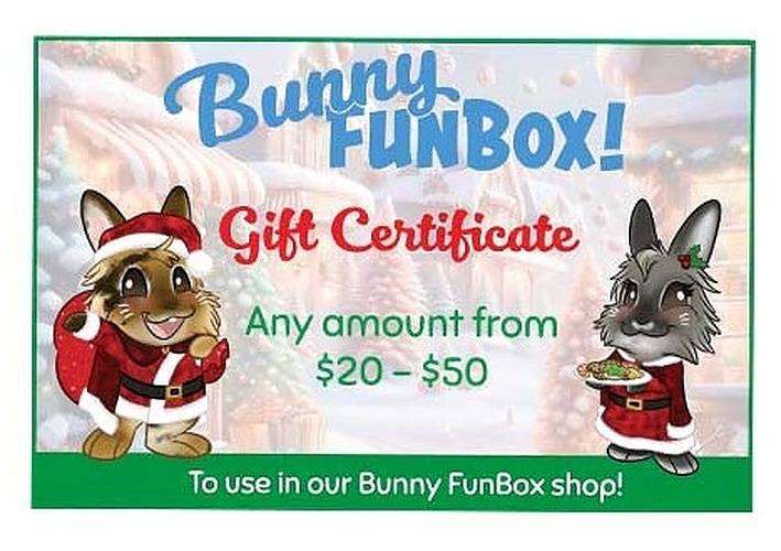 Bunny FunBox Online Gift Certificate $20 to $50