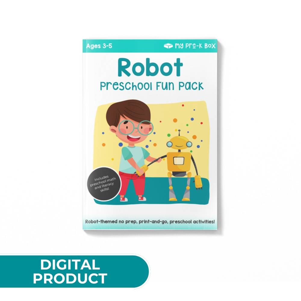 PRINT AT HOME: Robots Preschool Fun Pack