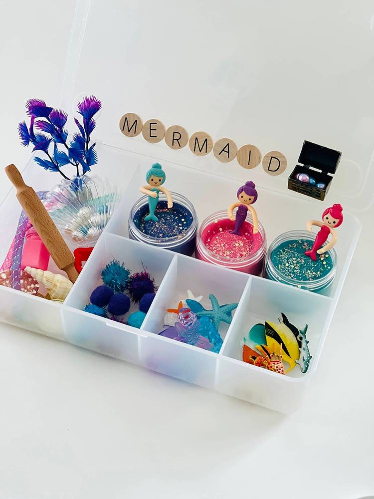 Mermaid Playdough Kit - Deluxe