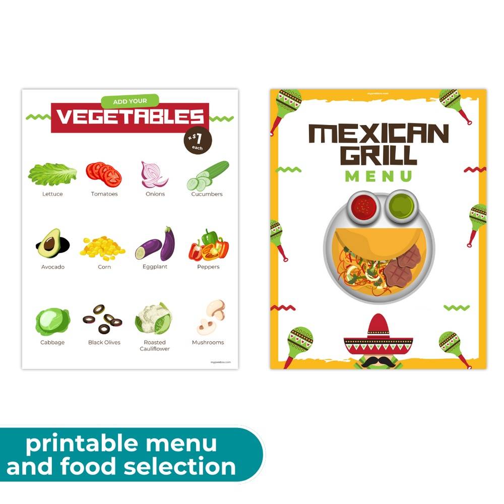 PRINT AT HOME: Mexican Restaurant Dramatic Play Pack