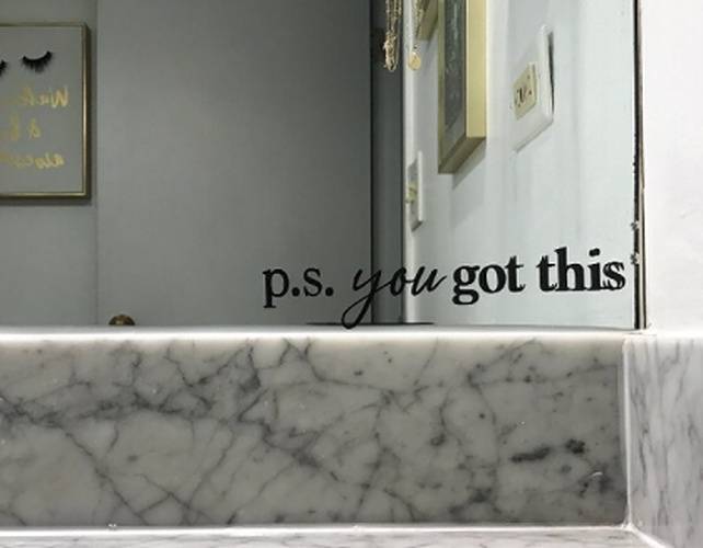 P.S. You Got This Mirror Decal
