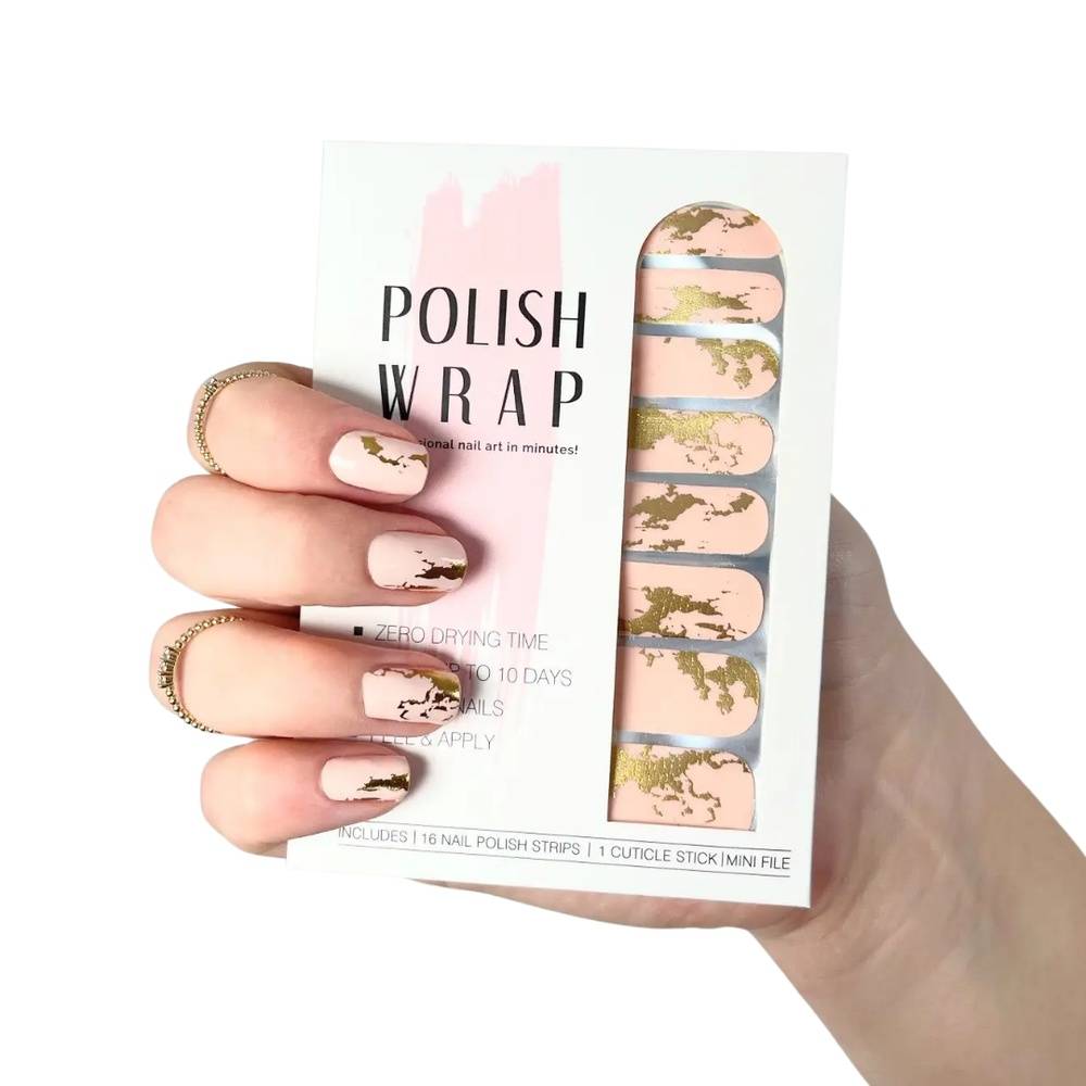 Gold Flakes Instant Manicure