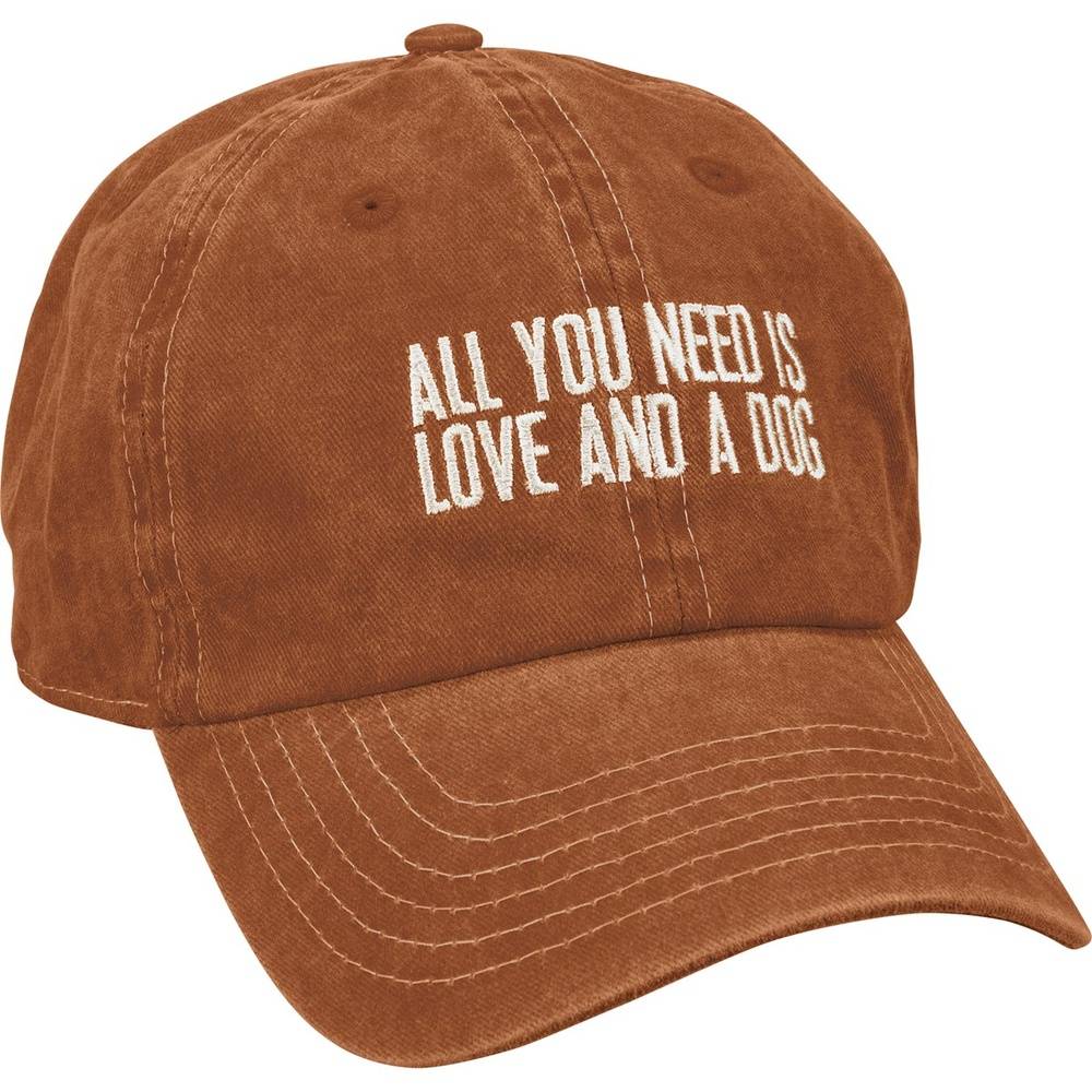 All You Need Is Love And A Dog Baseball Cap