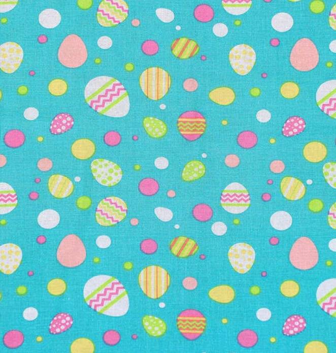 Easter Egg Multi Dot Cotton Fabric - 1 yd
