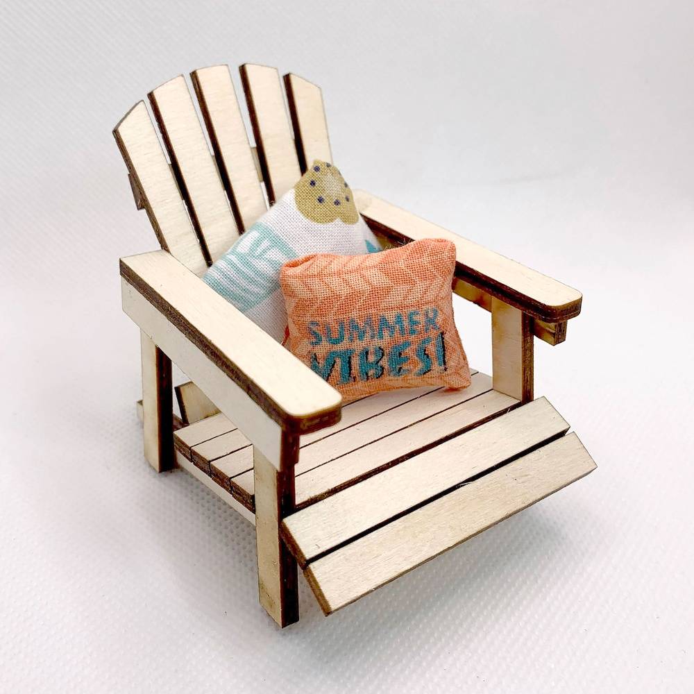 Miniature Adirondack Chair in 1:12 Scale