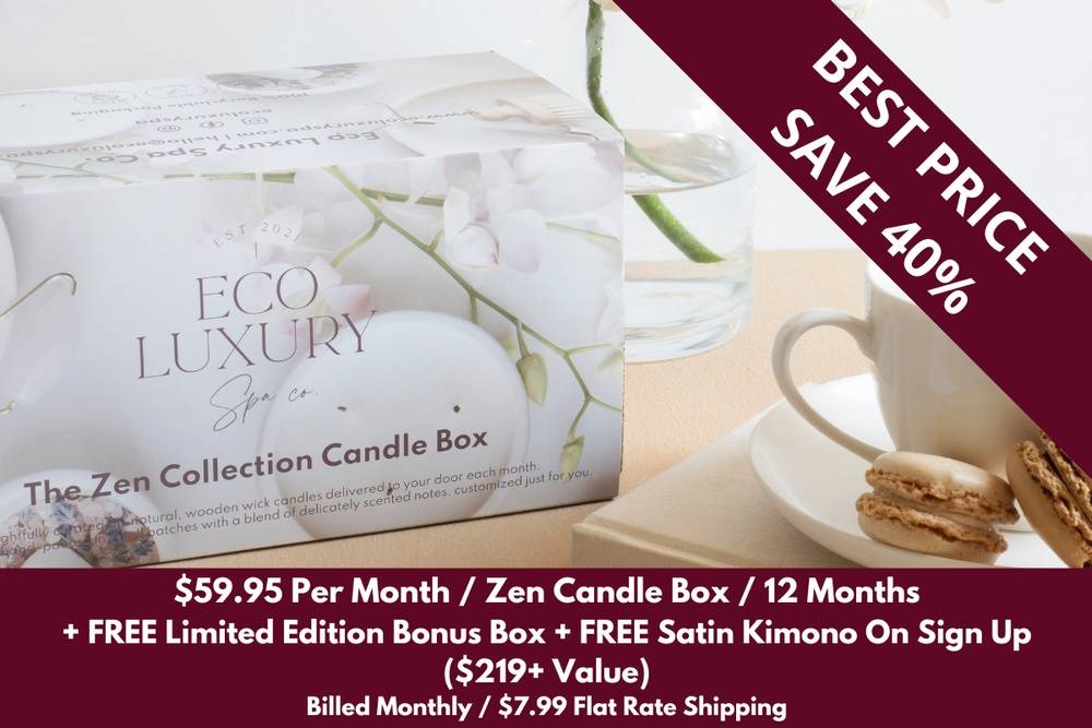The Zen Collection Candle Box - 12M Commitment Plan (FREE Box + One Size Kimono)