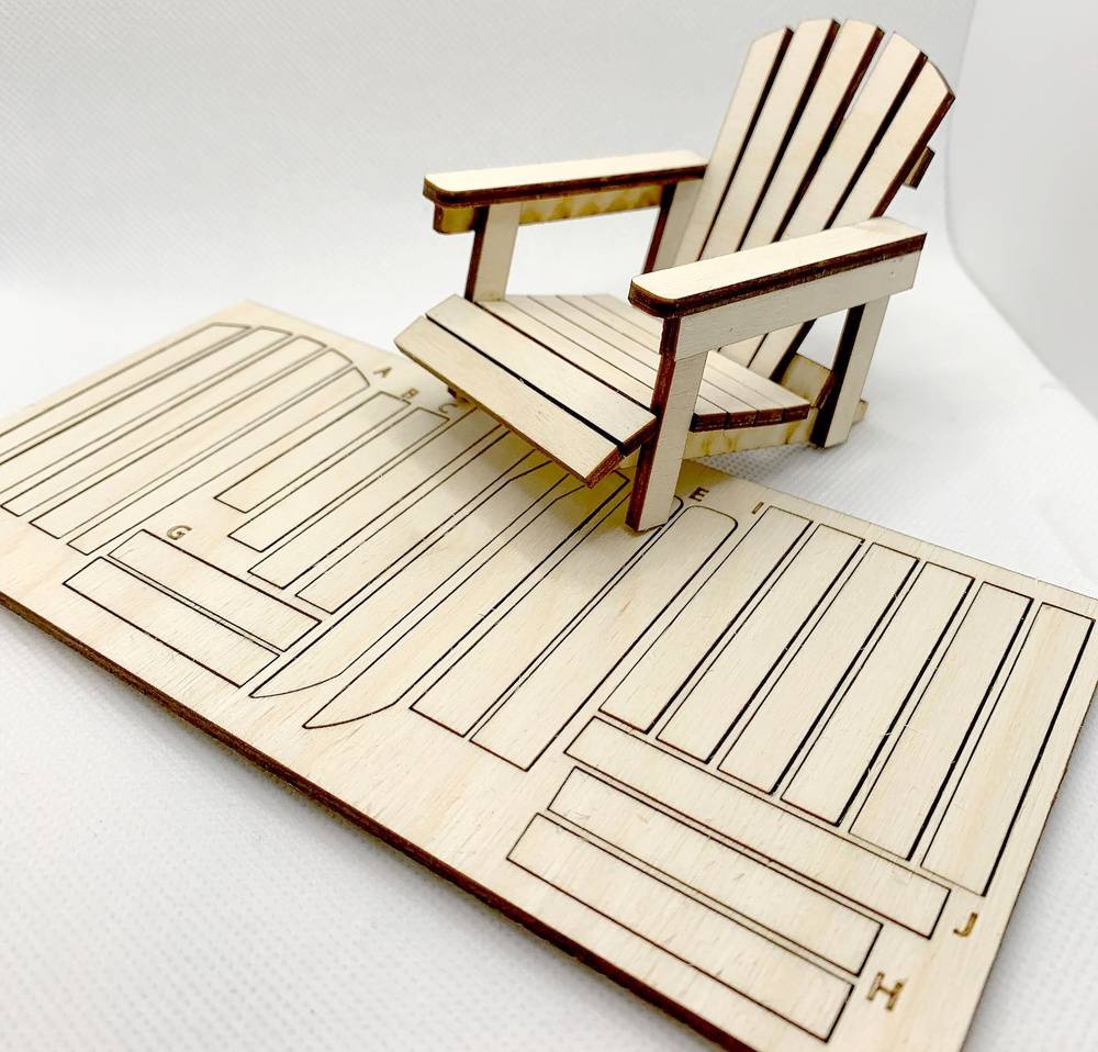 Andoraiak chair 1:12 scale- SVG DOWNLOAD