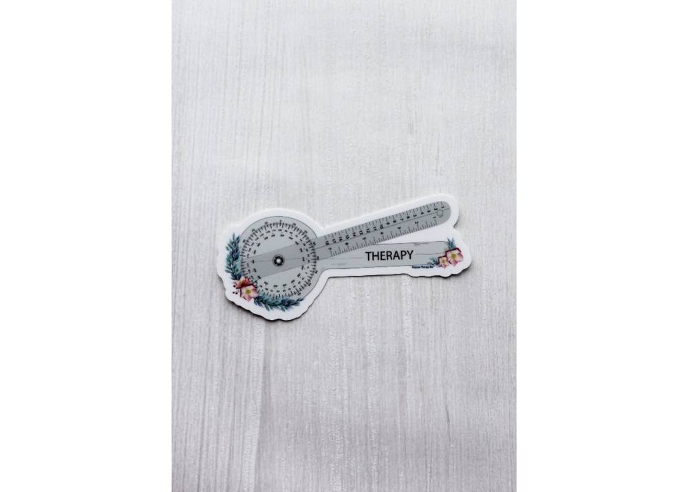 Floral Goniometer Sticker