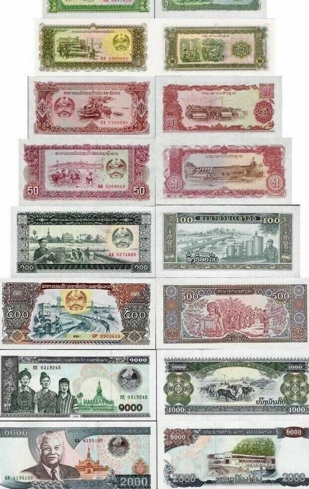 Laos Currency Set