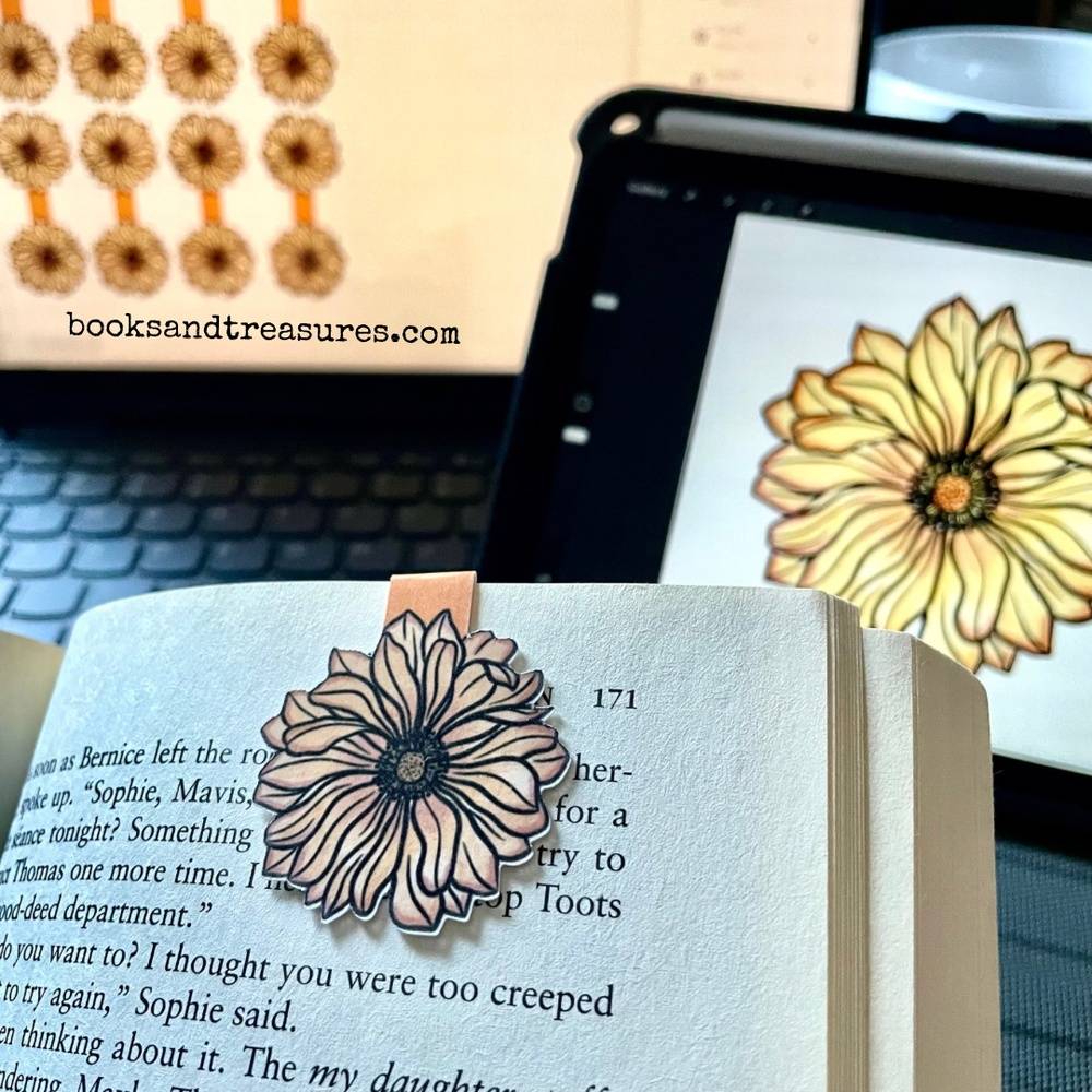 Flower Magnetic Bookmark