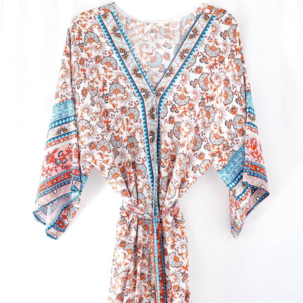 Spa Day One Size Kimono (Paisley)