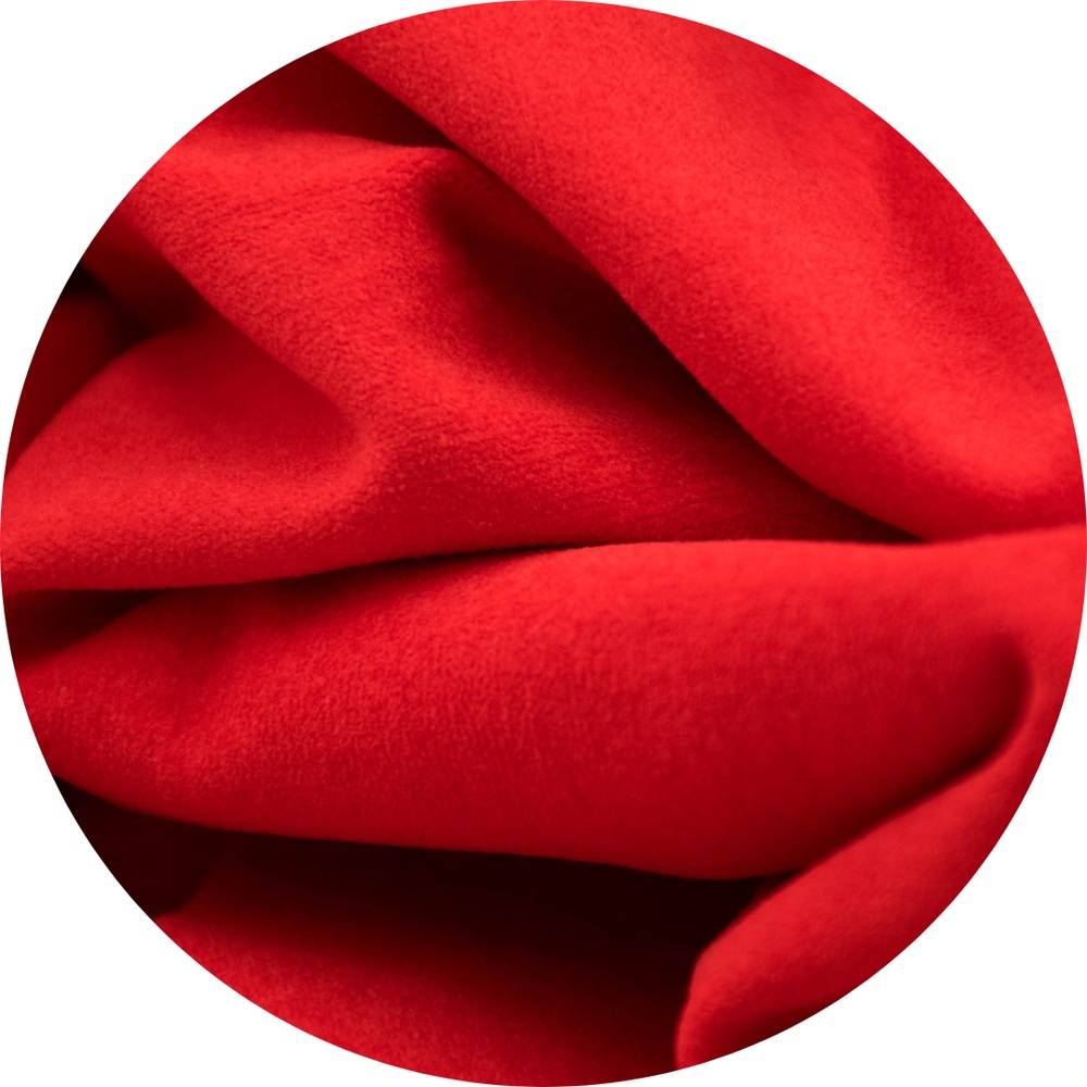 Red Velveteen - 3 yards