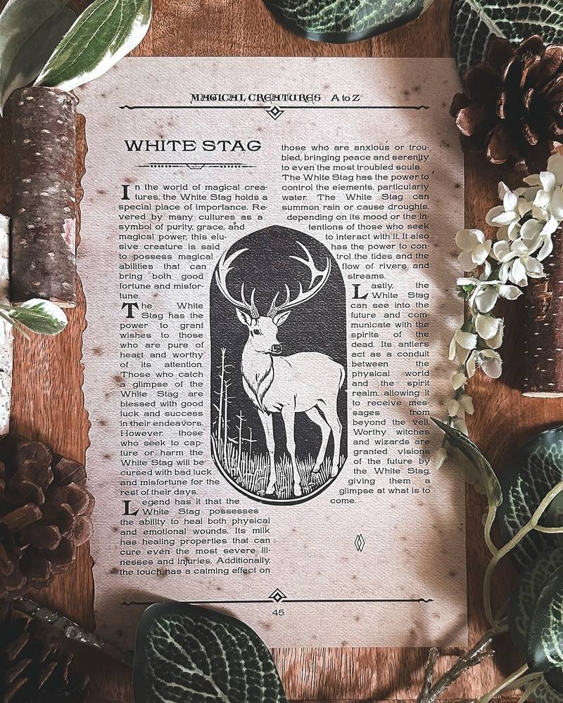 White Stag Creature Page