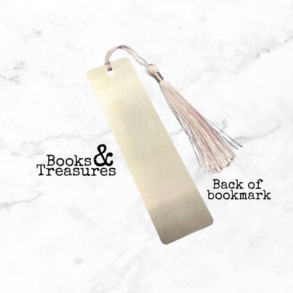 Cats & Books Metal Bookmark