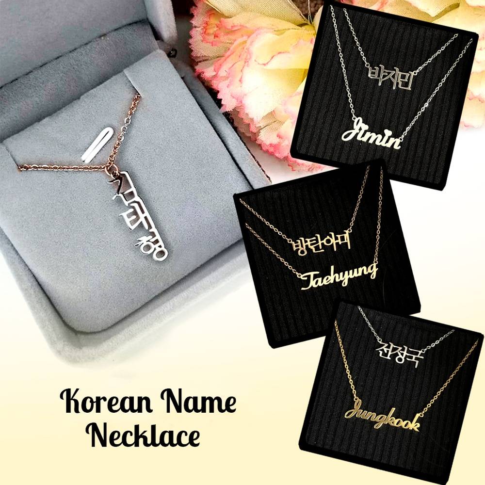 Personalized Korean Name Necklace