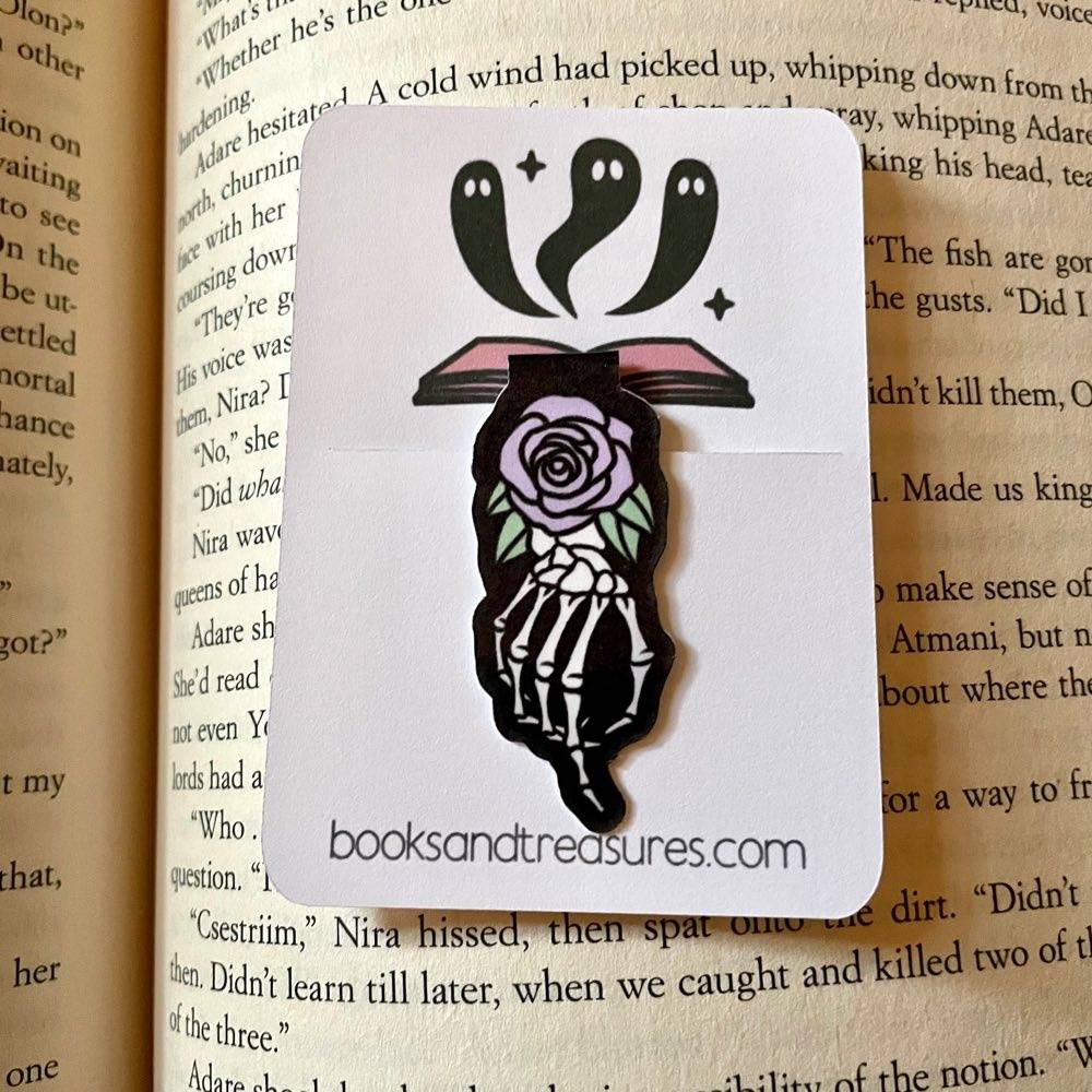 Skeleton Hand Magnetic Bookmark