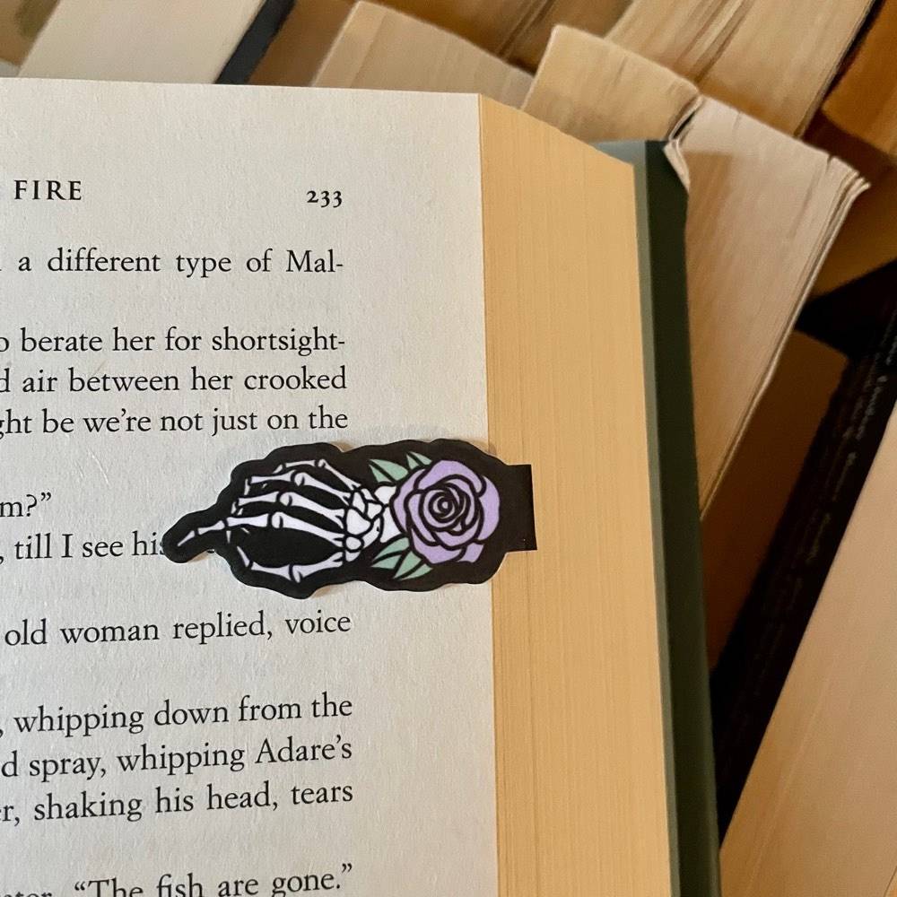 Skeleton Hand Magnetic Bookmark