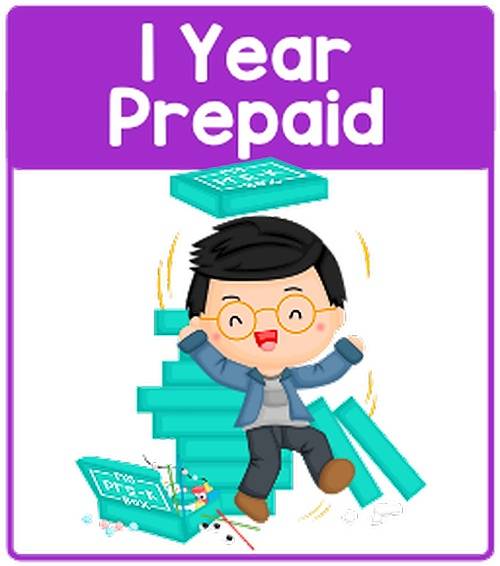 1 Year prepaid: 1 sibling pack