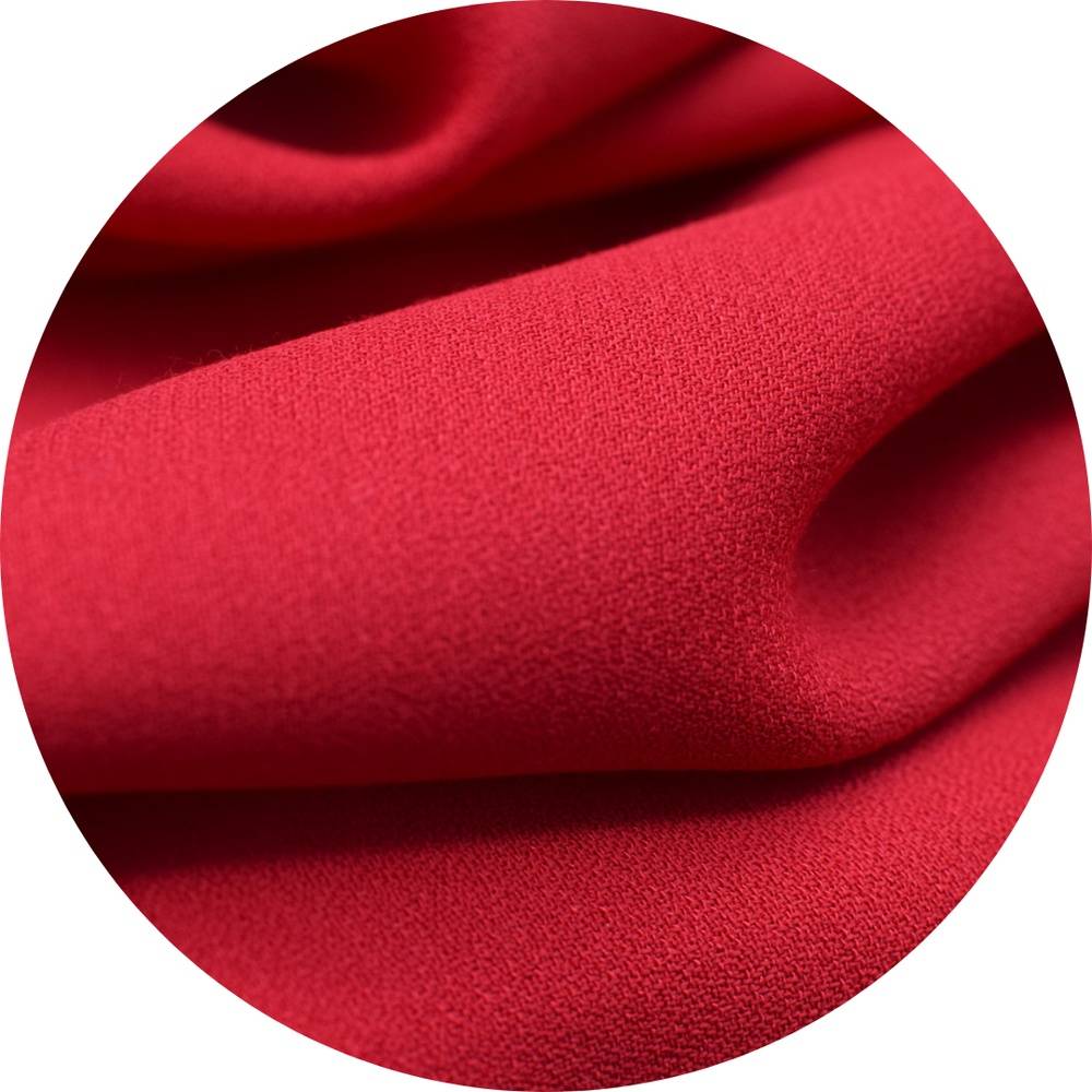 Scarlet Red Crepe - 4 yards