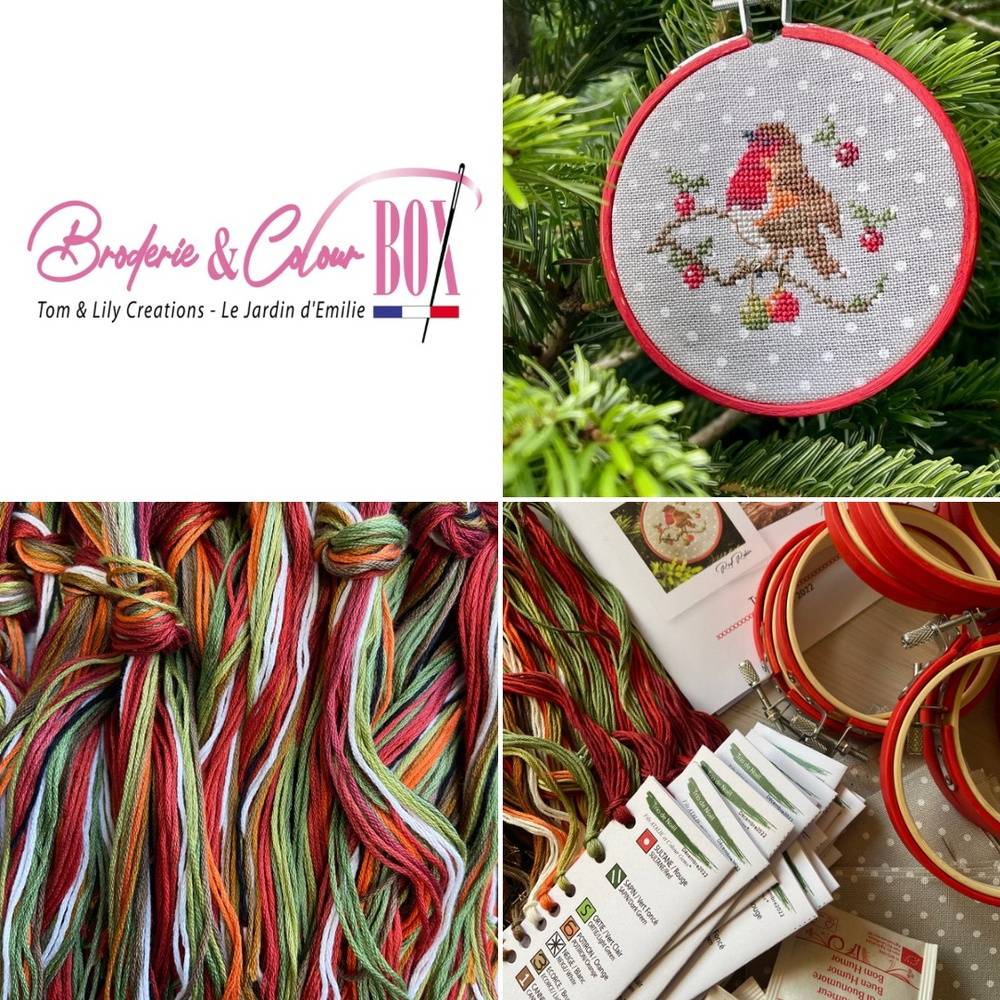 Broderie & Colour Box: Trio Tambours de Noel