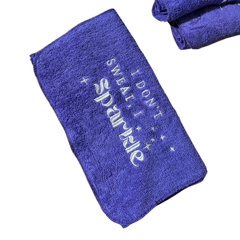 'I don't sweat, I sparkle' Gym Towel