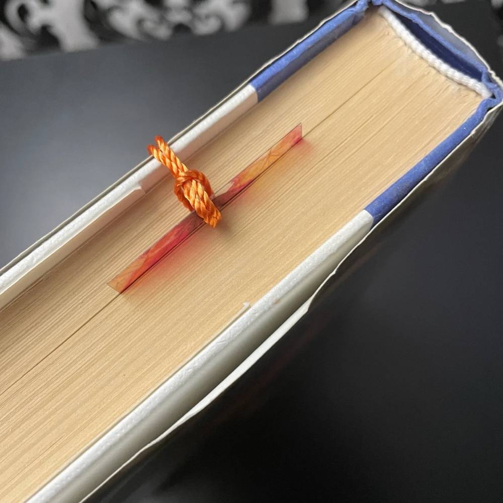 Fall leaves transparent bookmark