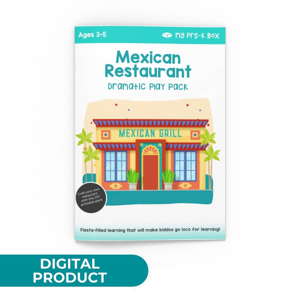 PRINT AT HOME: Mexican Restaurant Dramatic Play Pack