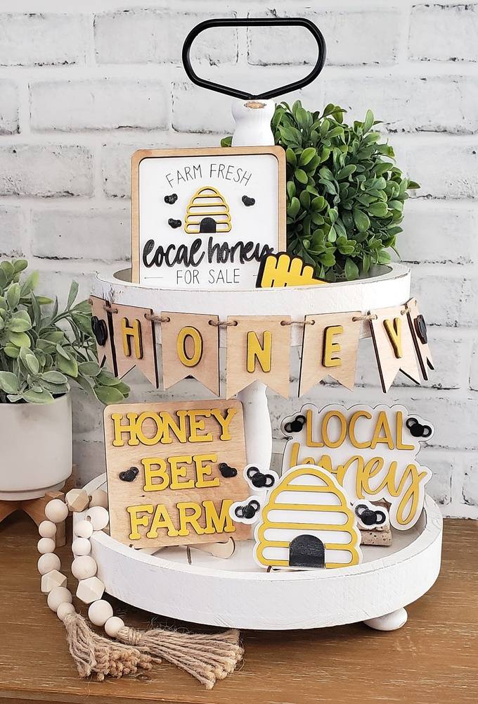 Tiered Tray DIY Kit - Bee Bundle