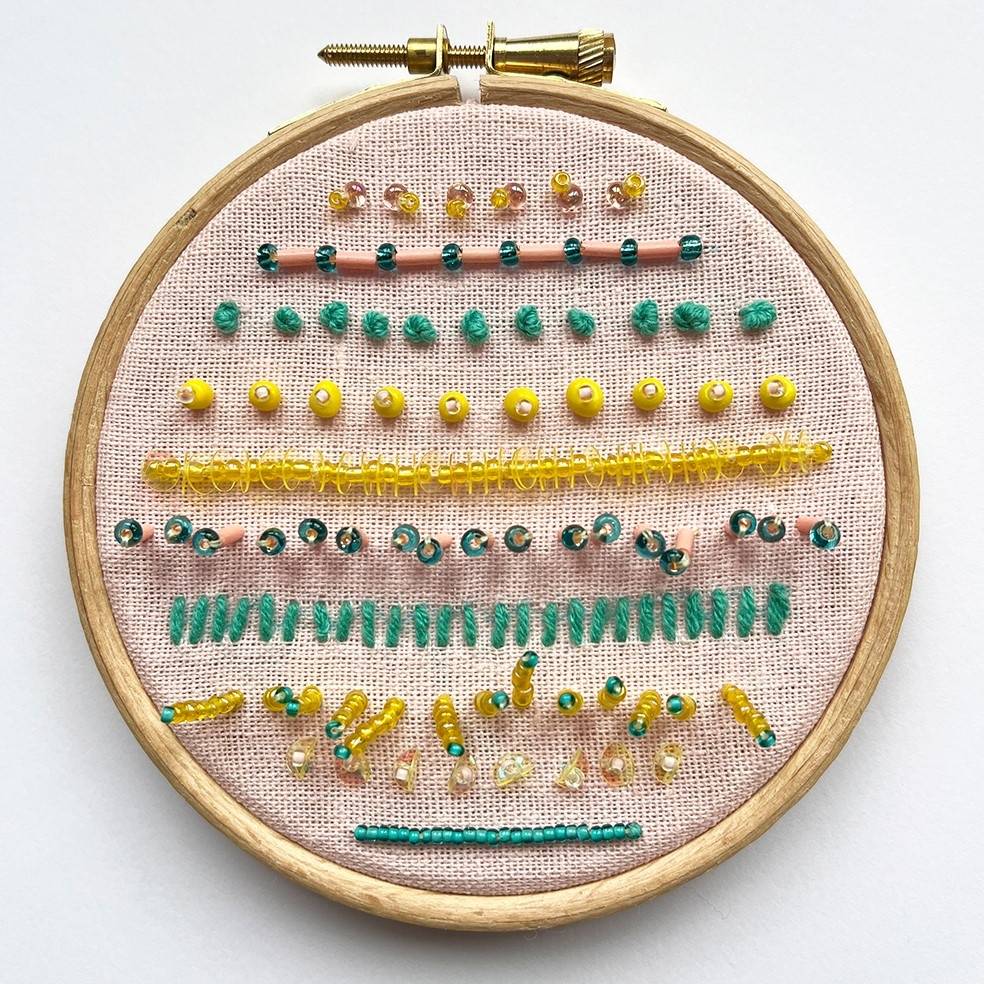 Beaded embroidery kit from Imogen Melissa